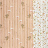 Printed Quilted Double Gauze MISSOU / SASEKA Skin / White